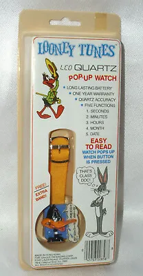 DAFFY DUCK Vintage 1986 Flip It Watch LCD Quartz The Orig Box Rare Looney Tunes • $19