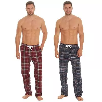 Mens Woven Check Lounge Pants/Pyjama Bottoms Polycotton Size S-XXL • £8.50