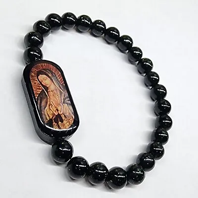 Virgen De La Guadalupe Catholic Beaded Bracelet Our Lady Religious Jewelry • $22