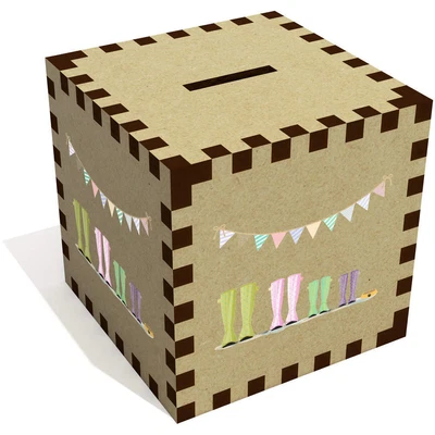£7.99 • Buy 'Spotty Wellies' Money Box / Piggy Bank (MB00100860)