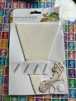 Make Your Own Bunting Craft Linen Set Art Party Garden Homemade Decoration • £2.90