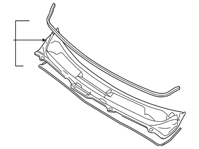 Genuine Volvo Cowl Grille 30754348 • $272.77