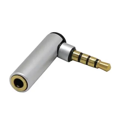 3.5mm Male To Female 90Degree Right Angle Adapter Audio Microphone Jack • £5.08