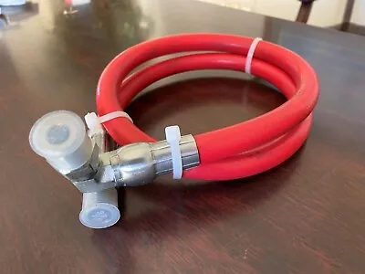2 Ft. 3/8 Inch 400 PSI Red Cover Air Hose Pigtail Whip Male Pipes 90 3/8 • $33.50
