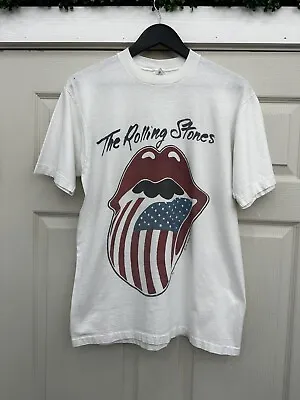Vintage 1981 The Rolling Stones North American Tour Shirt Size Large 80s Band • $100