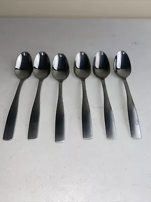 Cambridge MADISON Stainless Teaspoons  Satin Handle Flatware Fiddle Tip Set Of 6 • $18.97