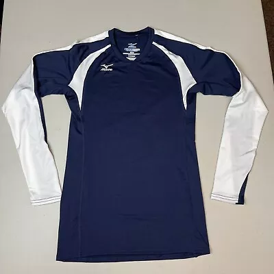 Mizuno Women’s Volleyball Jersey DryLite Navy/White Long Sleeve  Size -XS New • $12