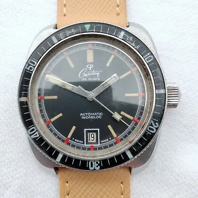 Vintage Creation 20ATM - 70's Diver Wristwatch • $248.67