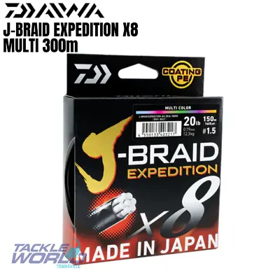 Daiwa J-Braid Expedition X8 Multi 300m BRAND NEW • $79.99