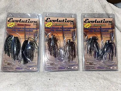 Evolution Jig Mega Strike Finesse Plus Heavy Cover Fishing Lures Jigs Bass Bait • $11