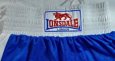 Lonsdale London Blue Boxing Shorts Size M • £19.99