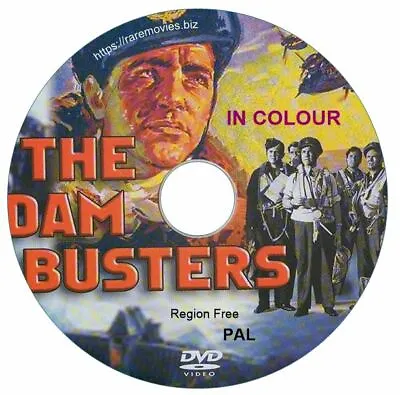 THE DAM BUSTERS. Richard Todd. IN COLOUR DVD • £8.99