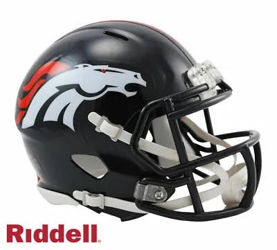 Denver Broncos Speed Riddell Mini Helmet New In Box • $28.99