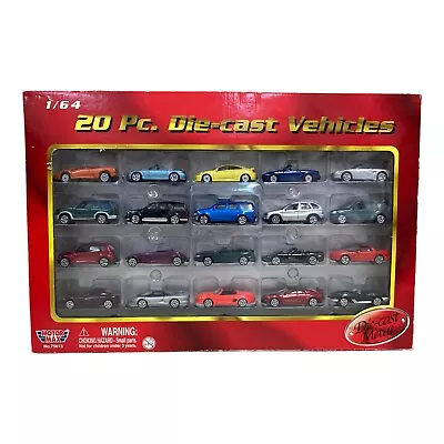 Motormax Die Cast Model Set Dealership 1/64 20 Piece Set NEW 2002 • $79.99