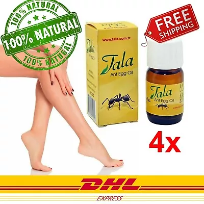 £33.58 • Buy 4x TALA ANT EGG OIL 20 ML ORGANIC PERMANENT HAIR REMOVAL REDUCING FREE