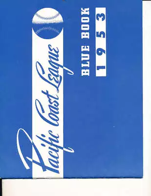 1953 Pacific Coast League Blue Book Minor League Baseball • $25