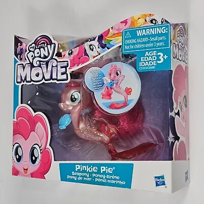 Pinkie Pie Seapony My Little Pony The Movie Figure Set Seahorse Misp Hasbro 2017 • $19.95