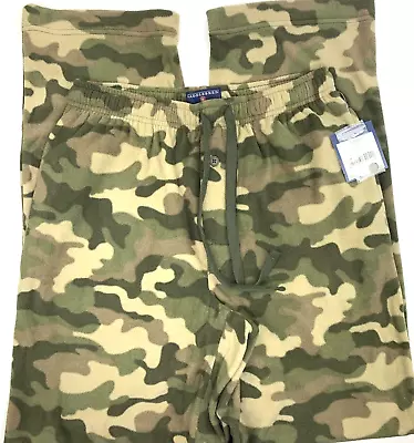 Saddlebred Pajama Sleep Pants Men's Size Small Soft Fleece Olive Green Camo • $14.95