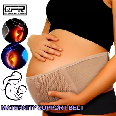 Maternity Support Belt Waist Abdomen Pregnant Belly Band Tummy Back Brace Mother • £15.59