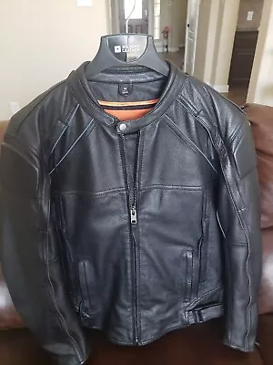 First Classics Mastermind Original Design Motorcycle Leather Jacket Size M • $185