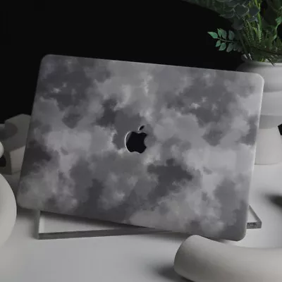 Halo Dyed Gray PU Leather Shell Case Cover For Apple MacBook Air MacBook Pro 15 • $28.99