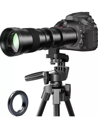 BENOISON 420-800mm Telephoto Lens - EF Lens For Canon Manual Zoom Lens For... • £57.99