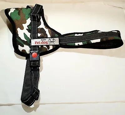 Senior Pet Dog - Puppy Harness Military Camouflage XL 72cm-90cm Chest Size • £13.49