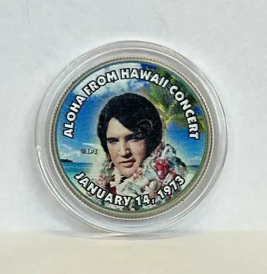 United States - Elvis Presley - Aloha From Hawaii - Half Dollar Colorized Coin • $12.85
