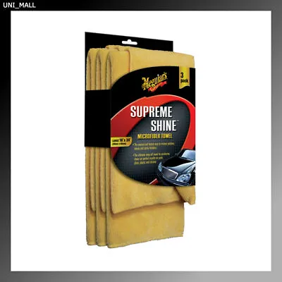 Meguiars New X2020 Supreme Shine Microfiber Towels (3 Pack) • $12.99