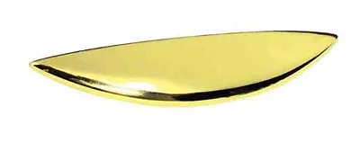 PN0467-PB 3 3/4  Polished Brass Contemporary Cup Drawer Pull • $2.39