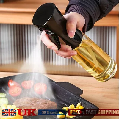500ml Oil Spray Bottle Kitchen Cooking Olive Oil Dispenser Camping BBQ Baking • £8.27