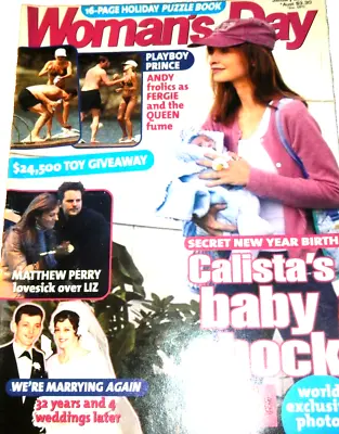 2001 WD Magazine Calista Flockhart~Matthew Perry~Sarah Jessica-Parker~Troy Dann • $35