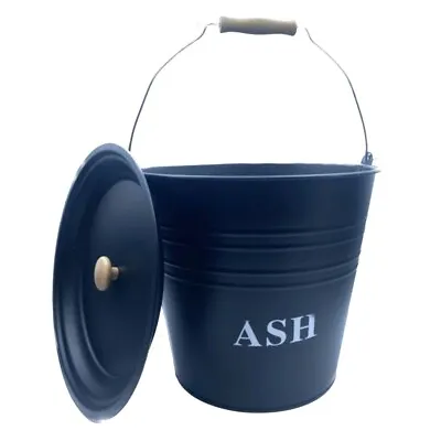 £9.95 • Buy Metal Ash Bucket Fireplace Pan Ash Bucket Fireside Scuttle Coal With Lid 12L