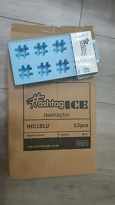 Abandoned Storage House Clearance Job Lot 12 X HASHTAG ICE Silicone Ice Cube • £17.99