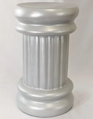 $29.99 • Buy MA-071 Silver Roman Column Pedestal Base Chair For Sitting Mannequins