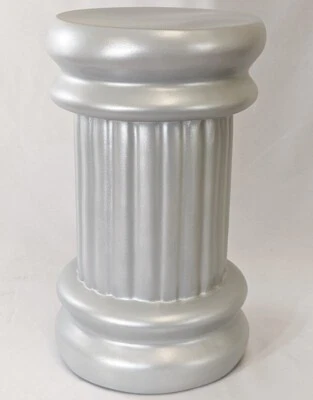 $29.99 • Buy MA-071 Silver Roman Column Pedestal Base Chair For Sitting Mannequins