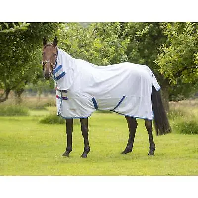 Shires Tempest Original Fly Combo Mesh Horse Rug | Equestrian Equipment - White • £44.95
