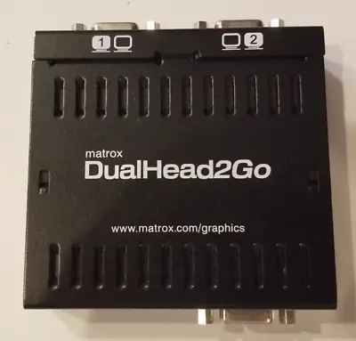 Matrox DualHead2Go Analog Dual VGA Edition D2G-A2D-IF • $25
