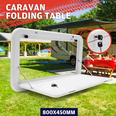 Caravan Picnic Camping Folding Outdoor Table 800x450mm Motorhome RV White • $164.95