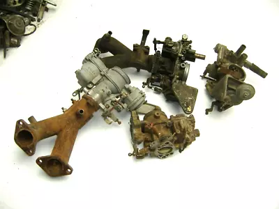 VW Bus 72 73 74 Yr Carburetors + Intake Manifolds For Parts 32 34 Pdsit 3  2 • $150