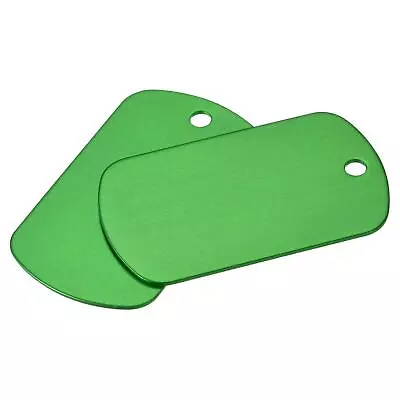 Metal Stamping Blank 29x50mm DIY Engrave Aluminum Label Green Tags Pack Of 10 • $8.42