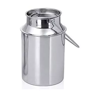 Stainless Steel Milk Storage Can With Lid 5 L • £34.72