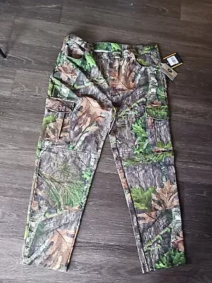 Mossy Oak Camo Cargo Pants Mens Size XL Flex Stretch Hunting Outdoor • $32