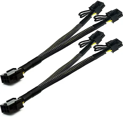 £8.50 • Buy 4x PCI-E 6-Pin Female To Dual 8-Pin 6+2 Pin Male Graphics Card Power Adapter