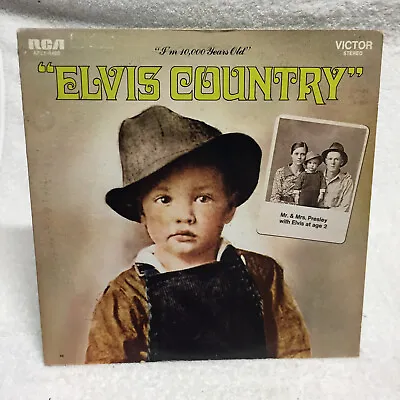 Elvis Country  I'm 10000 Years Old LP AFL1-4460 Reissue 1970's? EX/VG+ • $7