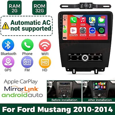 10.1'' For 2010-2014 Ford Mustang Car Stereo Radio Android 12.0 CarPlay GPS FM • $226.06