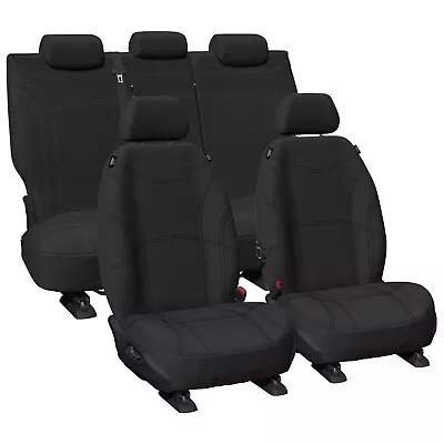 Front And Rear Black Neoprene Seat Covers For Ford Ranger PX PX3 2016-2021 • $282.95