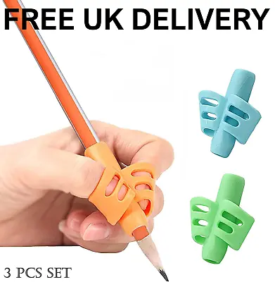 £4.89 • Buy 3PCS Pencil Grips For Children’s Handwriting, Pencil Holder For Kids, Ergonomic