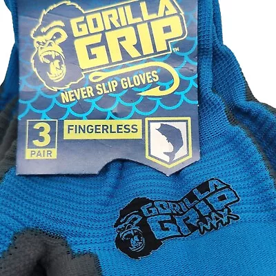 GORILLA GRIP MAX | 3 Pair | Specialty Grip | Fingerless | Fits All | NEW • $15.30