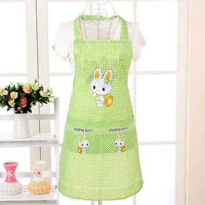 Cooking Apron For Adults Lady Women Kitchen Supplies Household Cleaning Aprons • £3.11